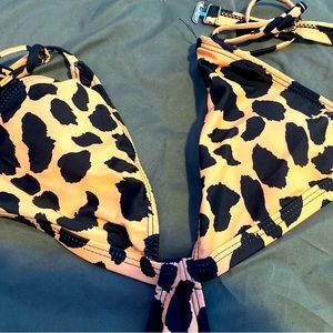 Cheetah print bathing suit